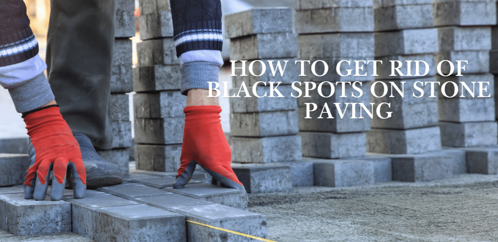 Black Spots on Stone Paving